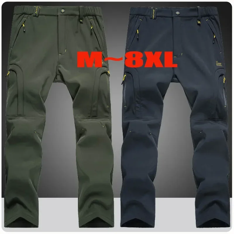 Ski Pants Waterproof - Мужские утепленные флисовые брюки из софтшелла