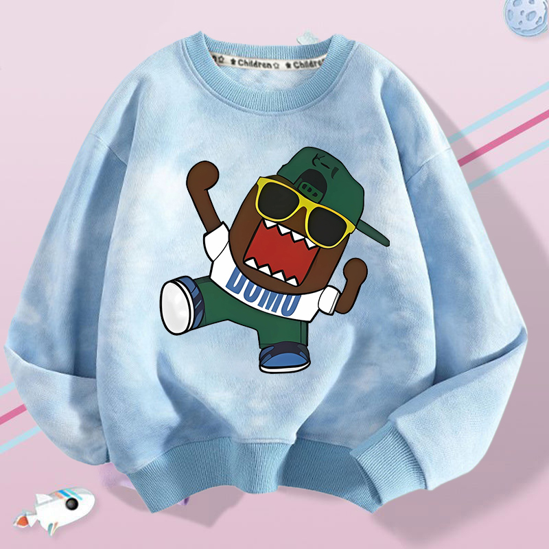Winter Clothing For Boys - Детский свитшот Domo Kun с круглым