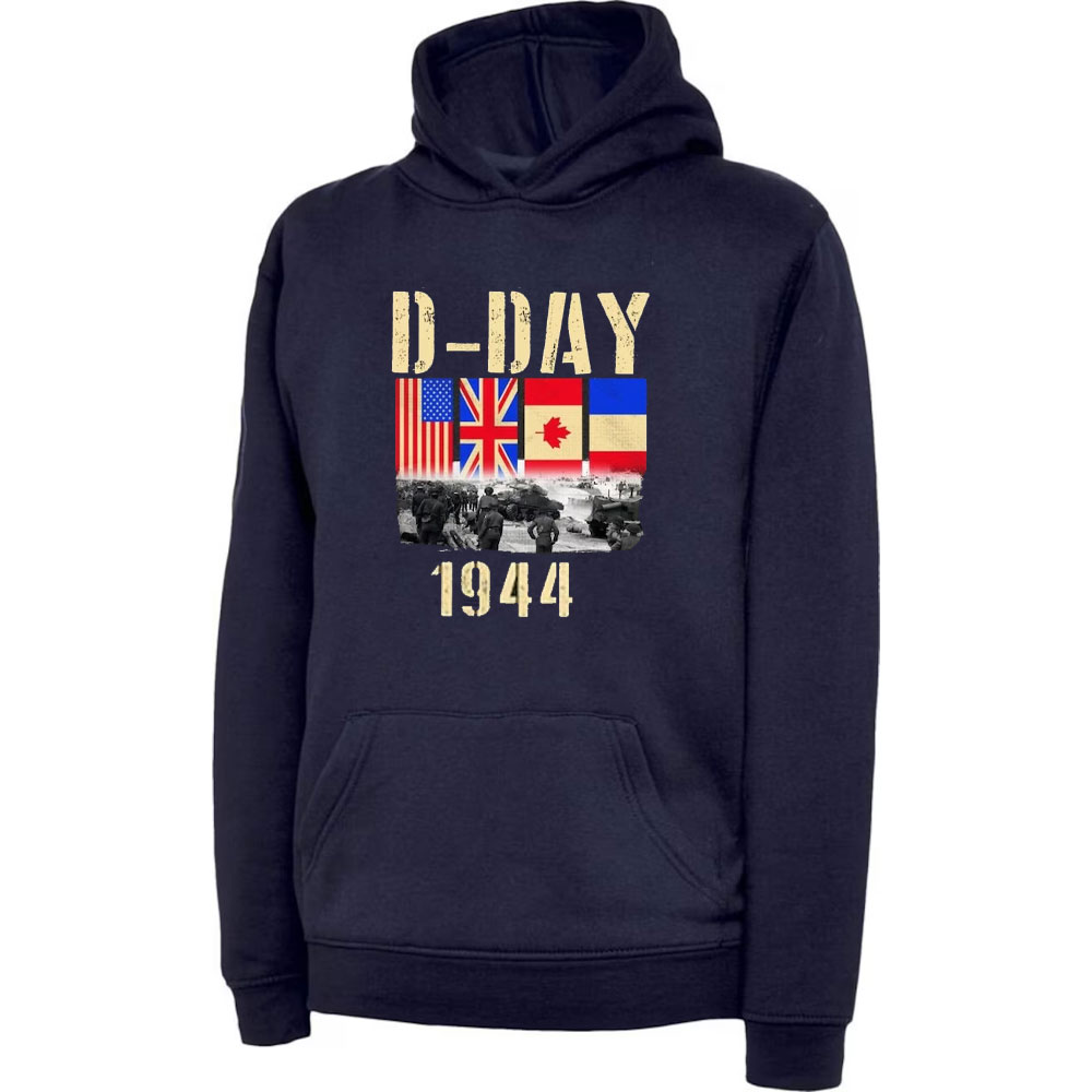 Winter Clothing Uk - Толстовка с капюшоном D-Day, достопримечательности, 81–82