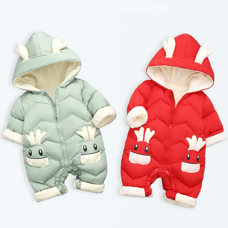 Winter Clothing For 1 Year Old Girl - Толстые бархатные комбинезоны для младенцев от