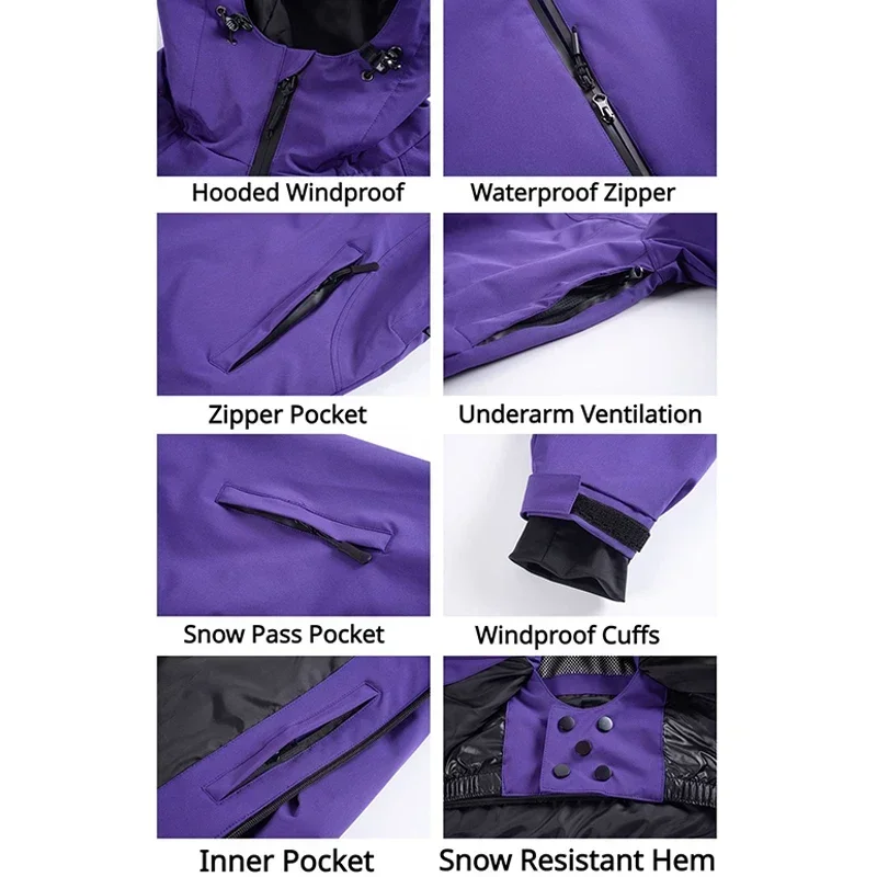 Мужская зимняя уличная лыжная  – обзор и цена Ski Pants Waterproof